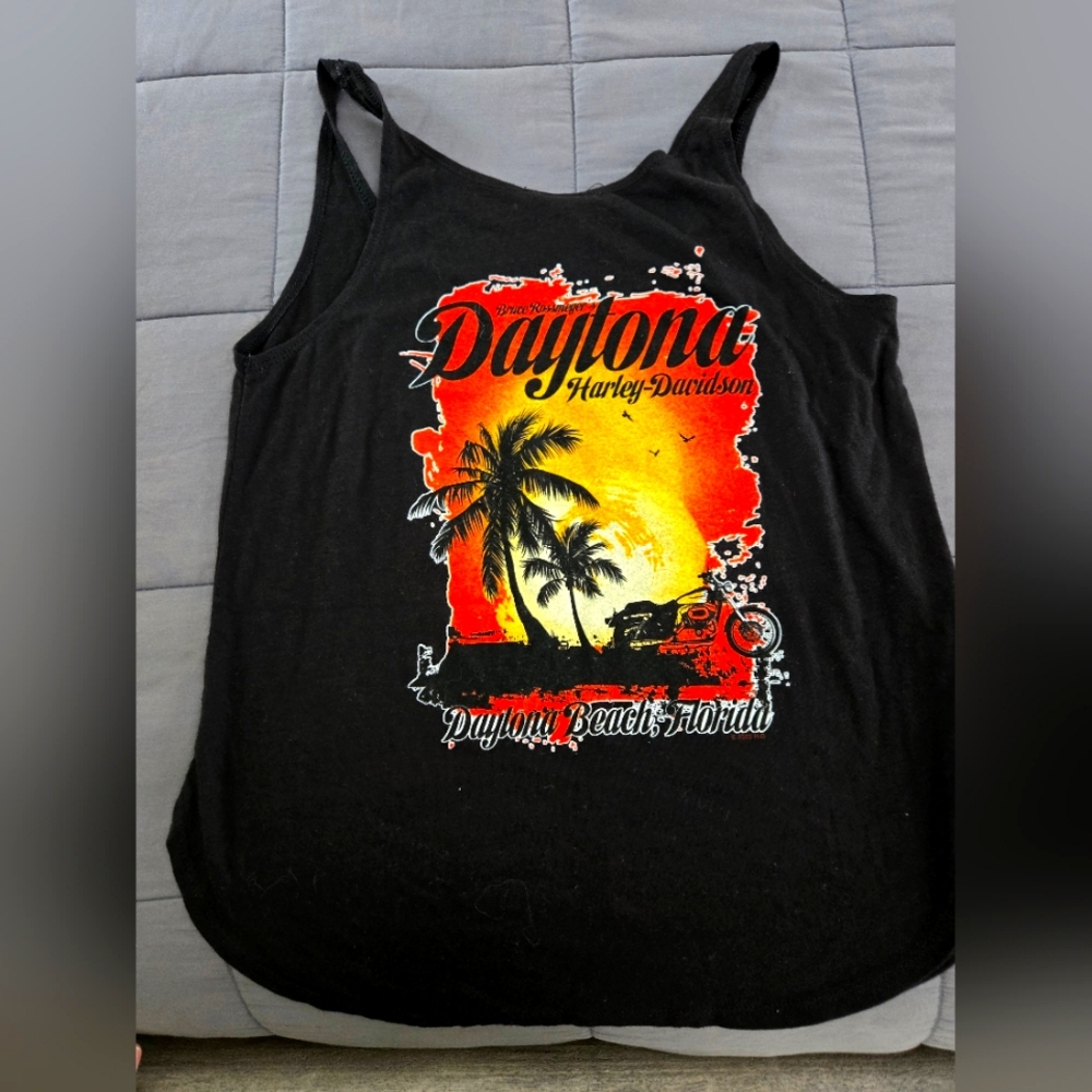 Harley Davidson black tanktop, small